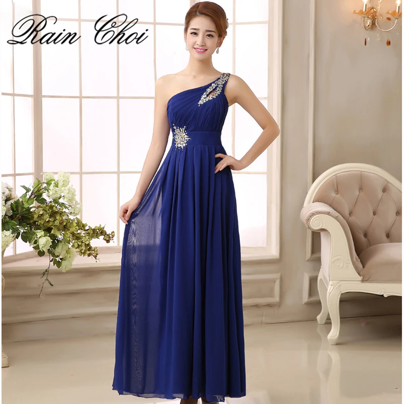 Bridesmaid Dress 2020 One Shoulder A Line Wedding Party Gowns Sexy Long Bridesmaid Dresses Cheap