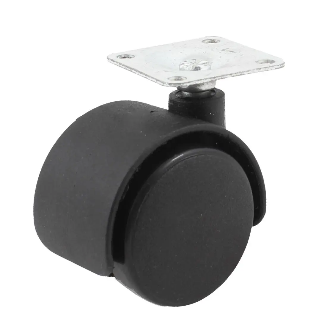 

LHLL-33mm Metal Mounted Plate 38mm Plastic Dual Wheel Rotatable Caster