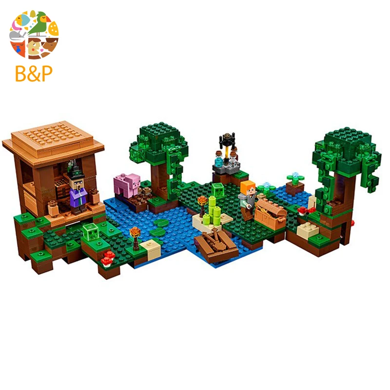 Skup 21133 508 sztuk My worlds Series The Witch Hut Model klocki do budowy zestaw klocków zabawki dla dzieci 10622 prezent