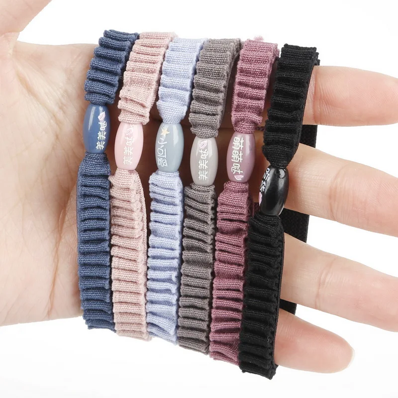 

10PCS/Lot 0.8CM Girls Fashion Color Elastic Hair Band Lovely Kids Children Hair Ropes Hair Accessories Mix Rubber Bands Headwear