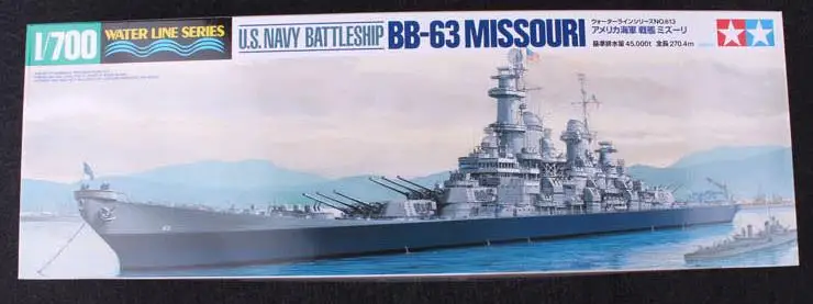 1/700 масштаб США ВМС линкор BB-63 USS Миссури комплект модели корабля игрушка
