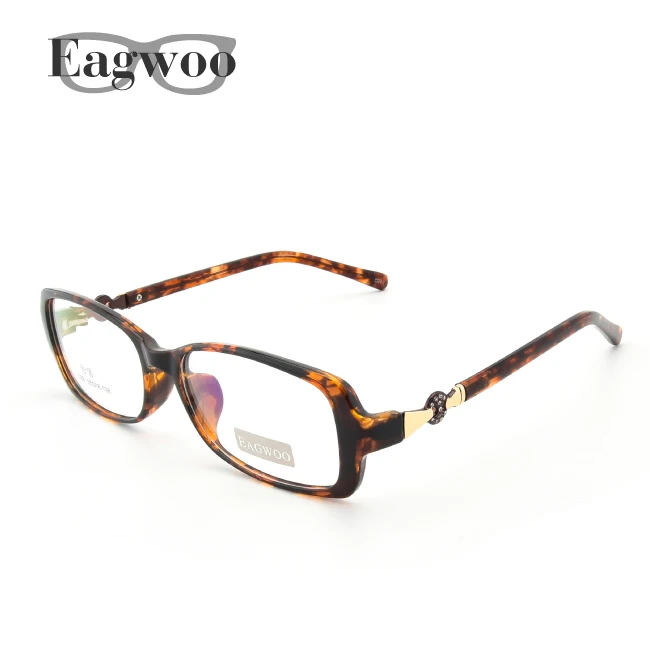 Ацетат TR90, женские дизайнерские очки, полная оправа, кристальная оптическая оправа, рецепт, простые прозрачные элегантные очки для глаз 169 - Цвет оправы: Tortoise