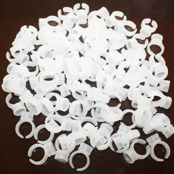 

100pcs/lot High Quality Tattoo Ink Accessories Ink Ring Disposable Permanent Makeup Ring for Pigment MUA801