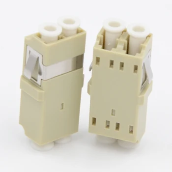 

50PCS/lot LC/PC Duplex Multimode SC Type Fiber optic Adapter LC Optical fiber coupler LC/PC Fiber flange LC connector