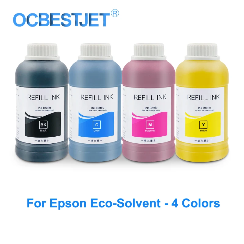 

4x250ml Eco-Solvent Ink Bottle For Epson L120 L132 L222 L355 L362 L456 P50 T50 T60 S22 SX125 TX109 TX300 WF7015 L800 Printer Ink