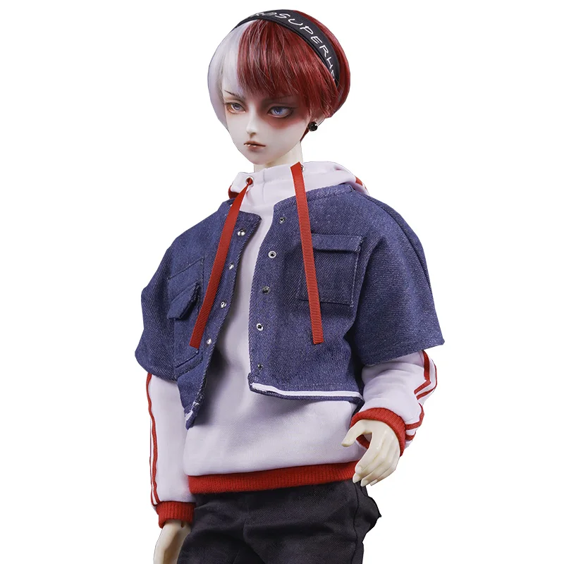 Animal My Hero Academy Cos Todoroki Shoto одежда Топ и штаны костюм BJD 1/3 Одежда для кукол uncle bjd предоплата