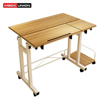 

Magic Union Adjustable Laptop Table Office Desktop Home Computer Desk Multifunctional Simple Mobile Lift Learning Desk