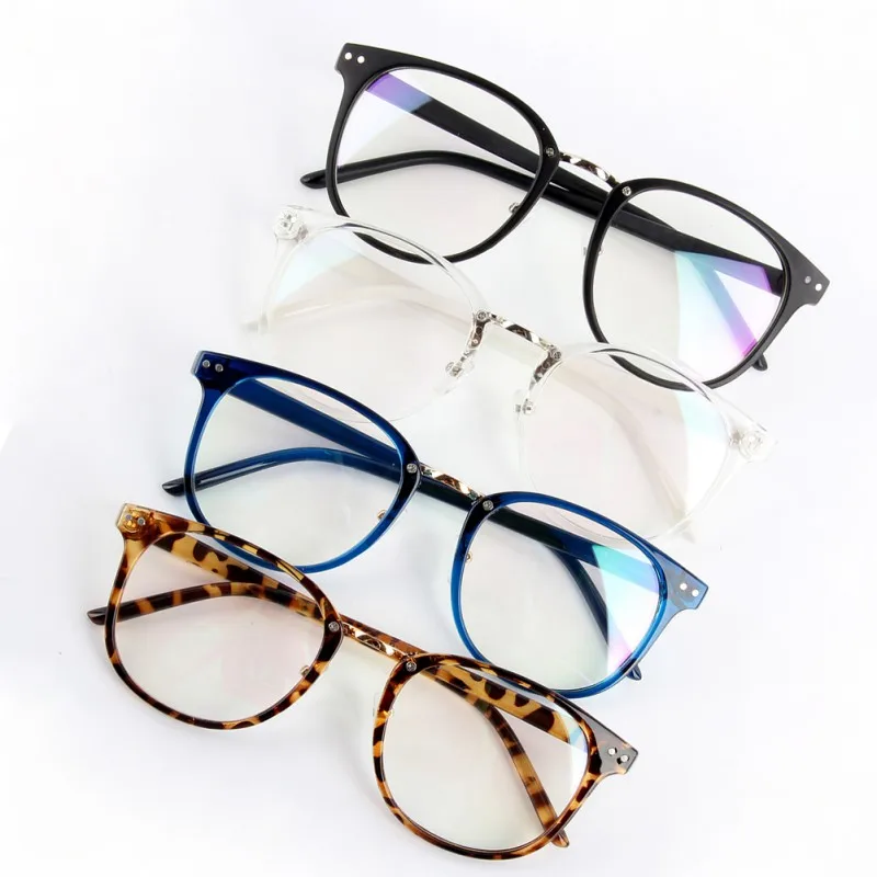 Очки унисекс с прозрачными оптическими линзами женские и мужские очки в круглой