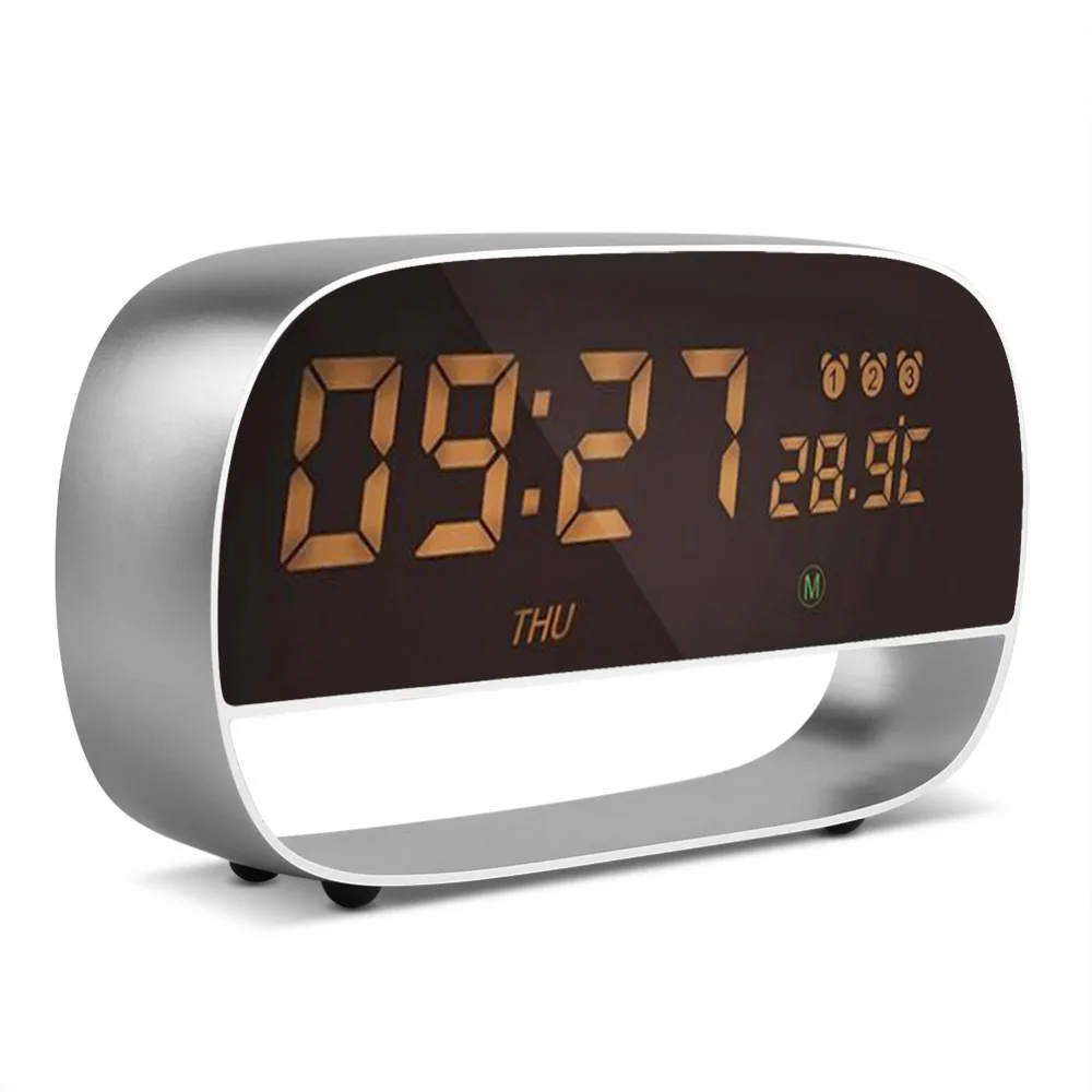 Digital USB Timer LED Display Touch Alarm Clock Timer with Night Light