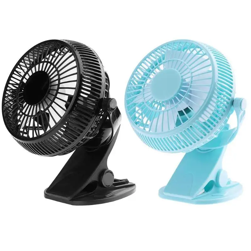 

Portable USB Rechargeable Battery Mini Clip Table Desk Fan Strong Wind 360 Degree 2 Modes Speed Adjustment Office Electric Fan