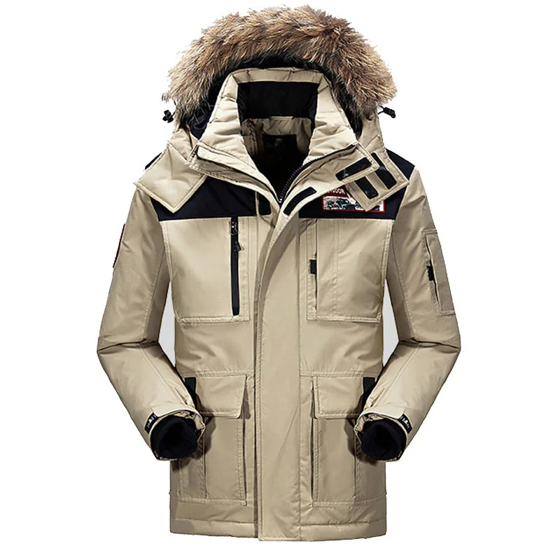 

Brand Winter Coat Men's Down Jacket 80% White Duck Down Coat Men Down Jacket Plus Size M-4XL Parkas de pluma para Hombres