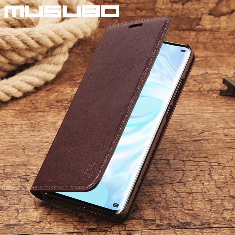 Musubo чехол из натуральной кожи для huawei P30 Pro, Роскошный кошелек, подходящие флип-Чехлы для крышки Fundas для huawei P30, чехол с магнитом
