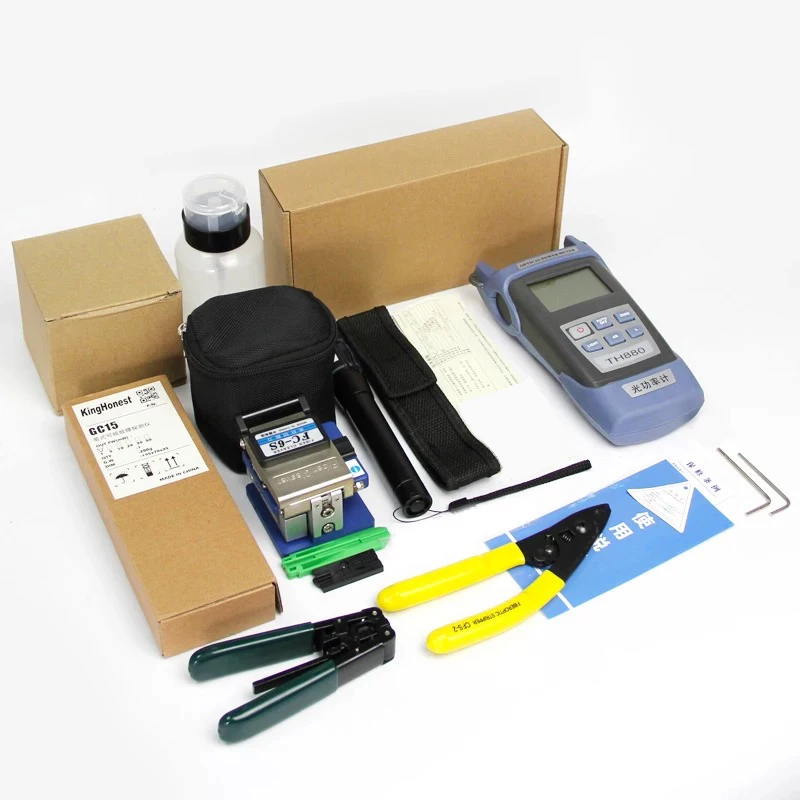 FTTH Fiber Optic Tool Kit 12pcs/set FC-6S Fiber