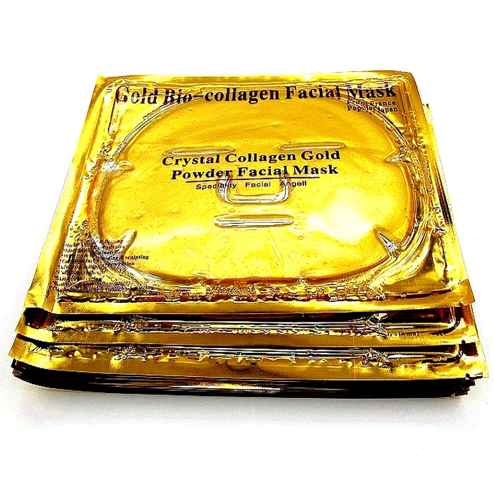 Золотой био-коллаген для лица маска на лицо кристалл золотой порошок Коллаген увлажняющая маска для лица антивозрастной 5 шт. новое поступление