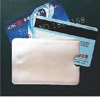 15 шт. против сканирования RFID блокирующий рукав для безопасности кредитных карточек ваш идентификационный ATM Бесконтактный IC чехол для удостоверения личности блокатор