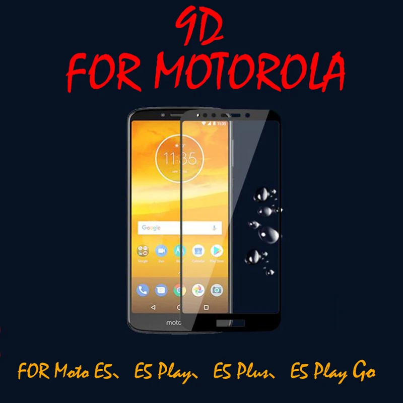 Микроданные для Motorola Moto E5 Plus Play Go закаленное стекло полное покрытие 9D HD защитная