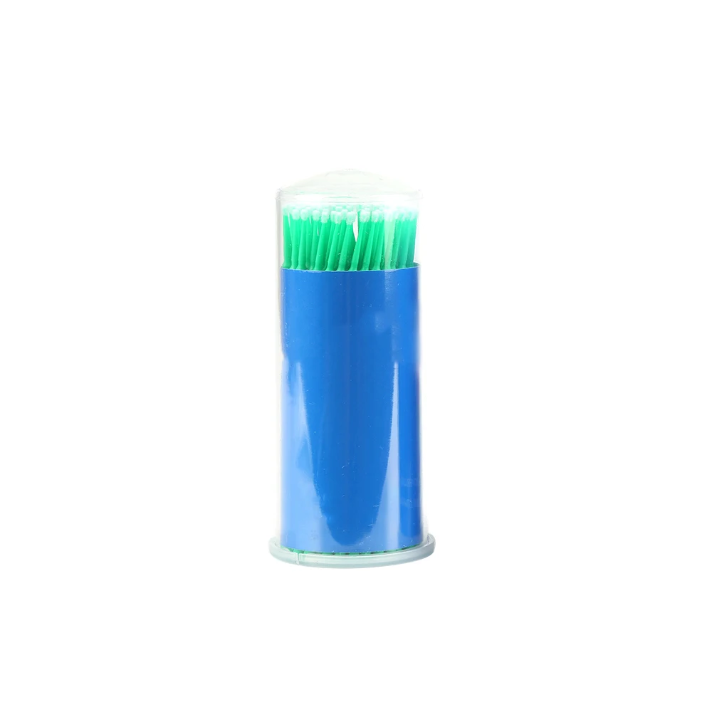 100 шт одноразовый аппликатор теней для век Mkaeup ресницы клеевой раствор прививка паста тушь для ресниц щетка микро зубные покрытые палочки - Цвет: M
