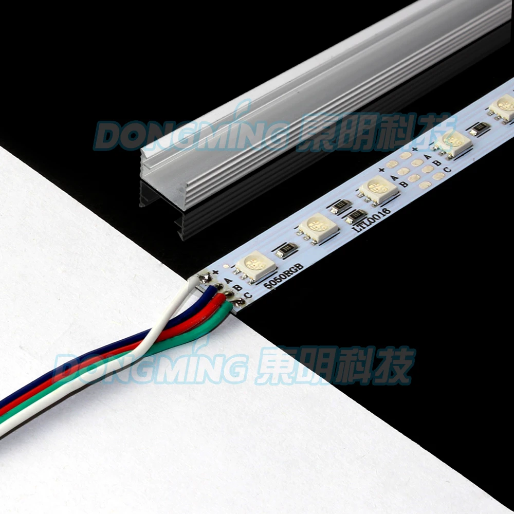 2017 New! 36leds/0.5m 5050 SMD LED Bar Light RGB With U Aluminum Profile 12V luces Strip kitchen led under cabinet light | Лампы и