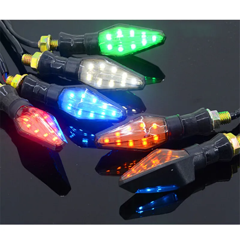 

5 Colors Universal 12V Motorcycle LED Turn Signal Indicators Light Blinker Amber Flashing Lamp for Honda Yamaha Suzuki GW250