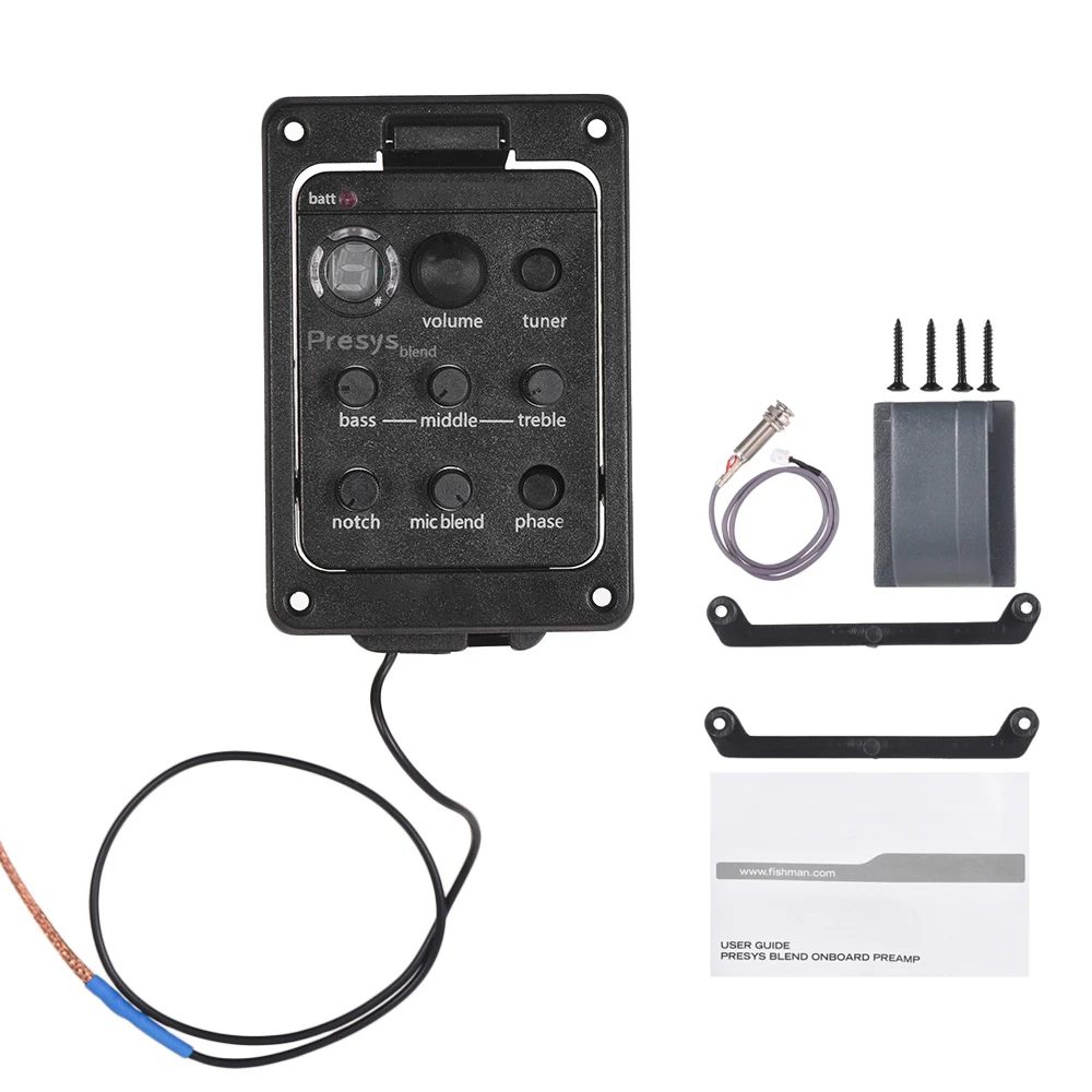 3 полосный EQ Акустическая гитара пьезоакустическая система звукоснимателя
