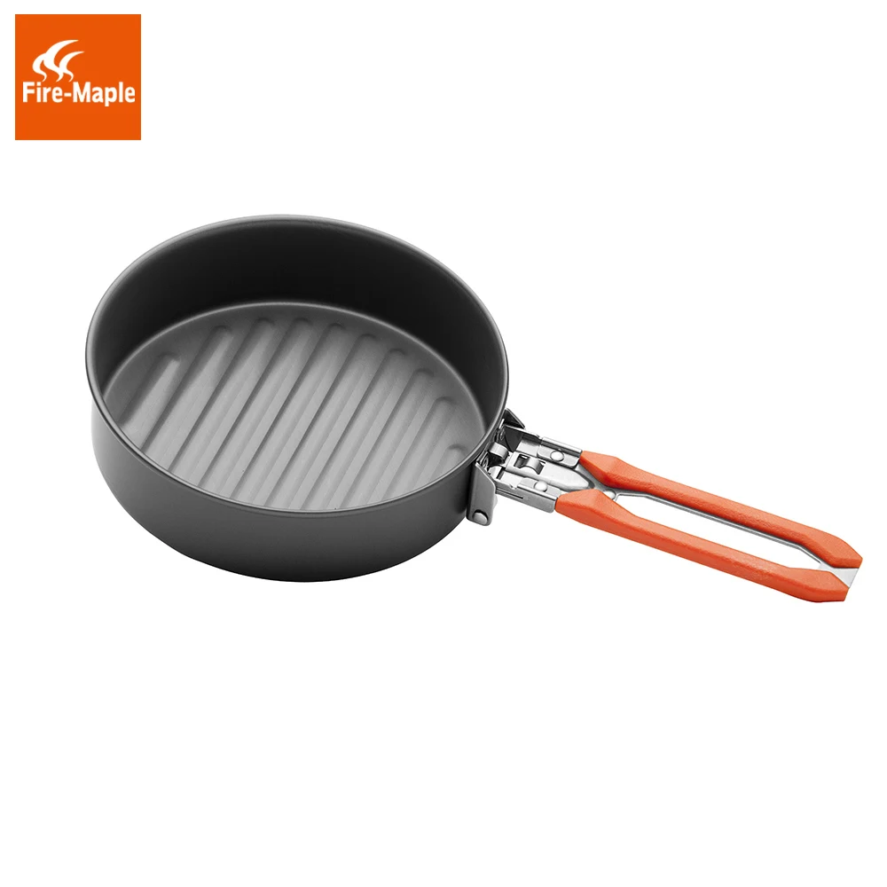 Fuego Arce Feast4 al aire libre que acampan yendo de utensilios de cocina mochilero Picnic 2 ollas 1 sartén 1 hervidor mango plegable FMC-F4
