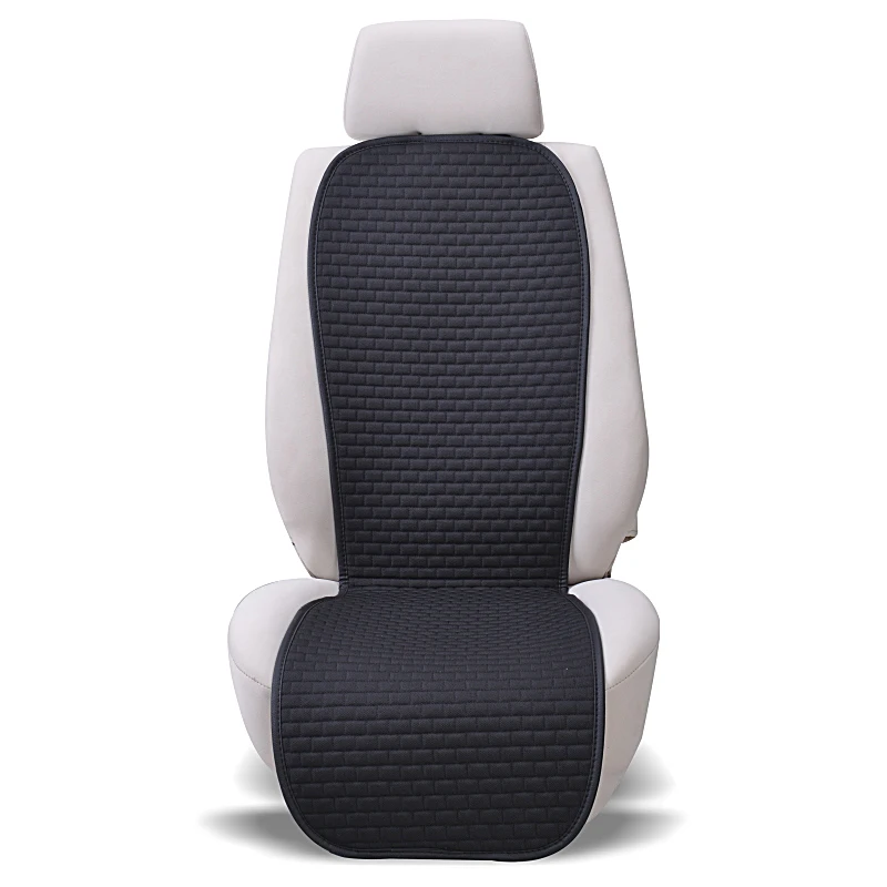 Car Seat Cover Universal Cool Summer Cushion Auto Linen Fabric Seat
