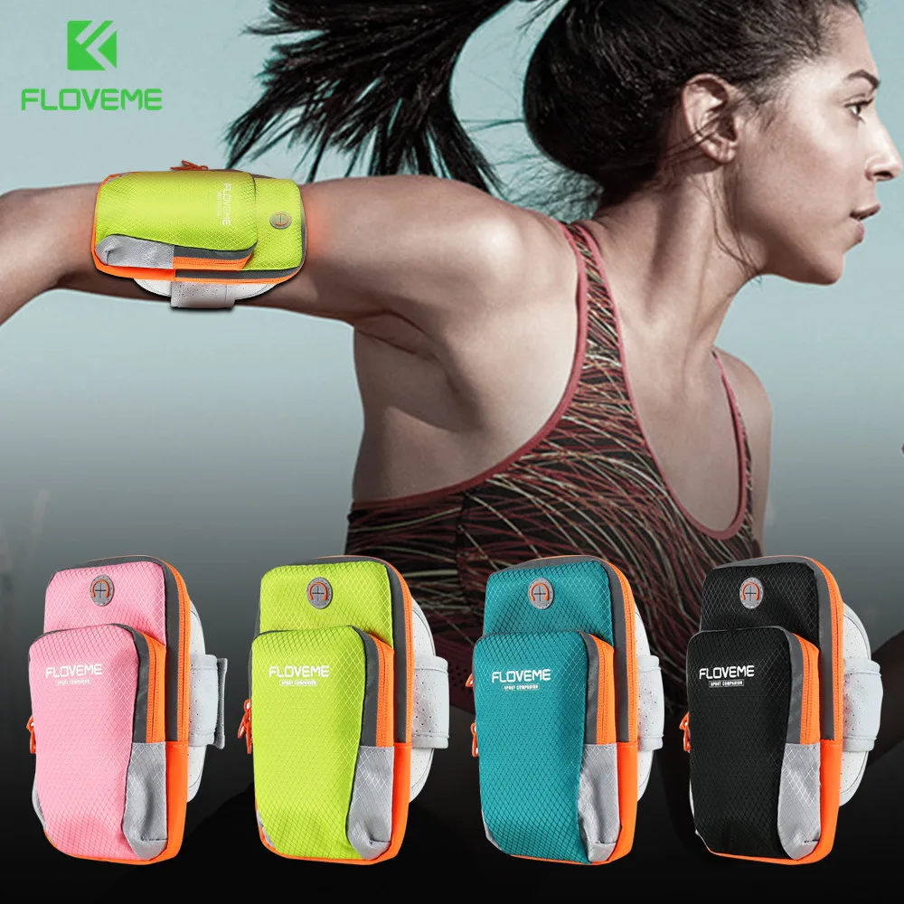 

FLOVEME Universal Phone Bag Cases For iPhone 8 7 4S Sport Running Bag Arm Band For Apple 6 6S 5S 5 Mobile Phone Women Pouch Bag