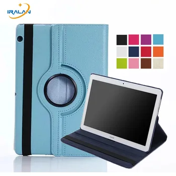 

360 Rotating Flip PU Leather Case For Huawei MediaPad T3 10 AGS-L09 AGS-L03 Tablet Stand Cover For Honor Play Pad 2 9.6+stylus