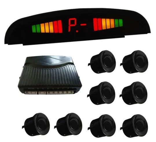 

LED Parking Reverse Backup Radar System with Display+8Sensors various colors China post air mail free shipping