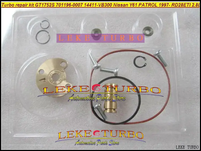 Turbo repair kit rebuild kit For GT1752S 701196-5007S 701196 14411-VB300 turbocharger for NISSAN Y61 PATROL 97- RD28Ti RD28ETI 2.8L RD28T (1)