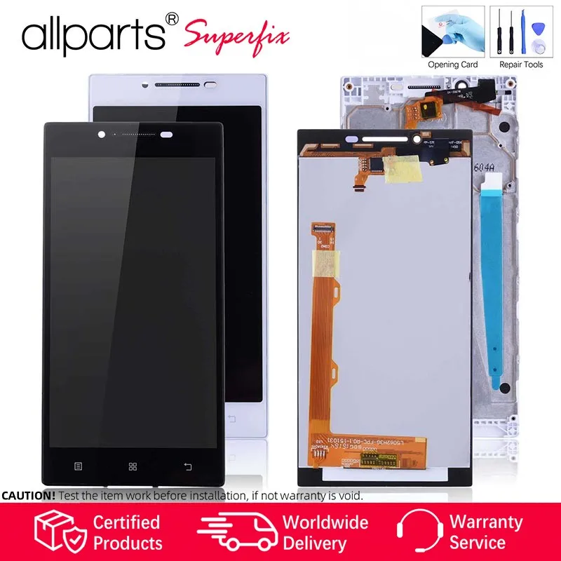 

5"Display For Lenovo P70 a Lcd Display Touch Screen Digitizer For Lenovo P70 Lcd Display With Frame P70-A P70-T LCD Replacement