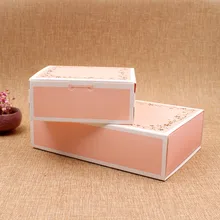 20 шт 6 зерна цветок розовый подарок бумажная коробка горка открытая коробка для пирожных упаковка для шоколада подарочные коробки