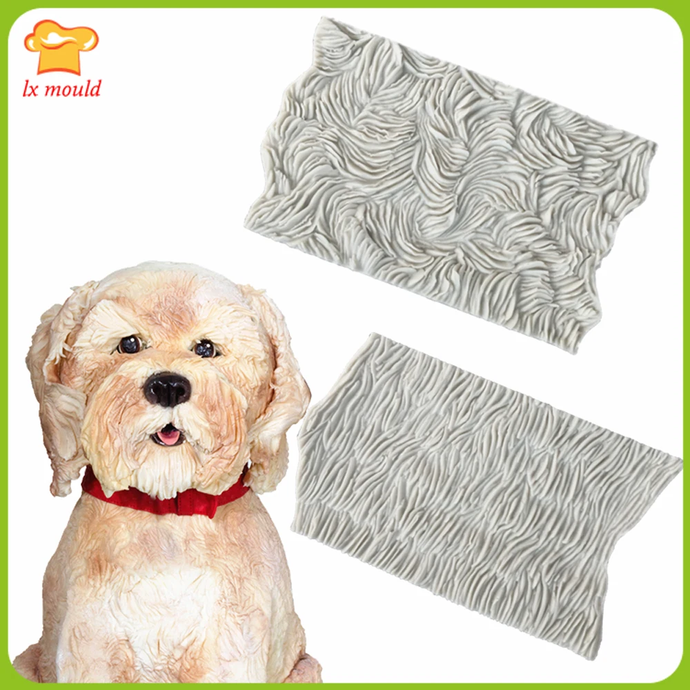 

Fur texture silicone mold cake edge decoration mould