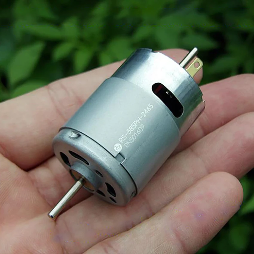 385 МОДЕЛЬ микро мотор DC12V 24V высокоскоростной двигатель с большим крутящим