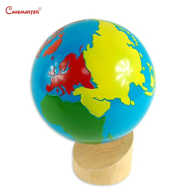  Colorful Globe Montessori Geography Practice Children Preschool Teaching Aids Wooden Educational To - 32995951012