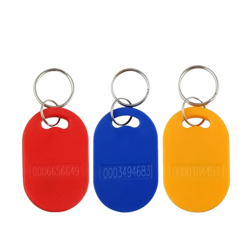 

50PCS RFID 125KHz Tag TK4100 EM4100 Proximity Keyfobs Tags RFID Card for Access Control Time Attendance 51x33x5.9mm