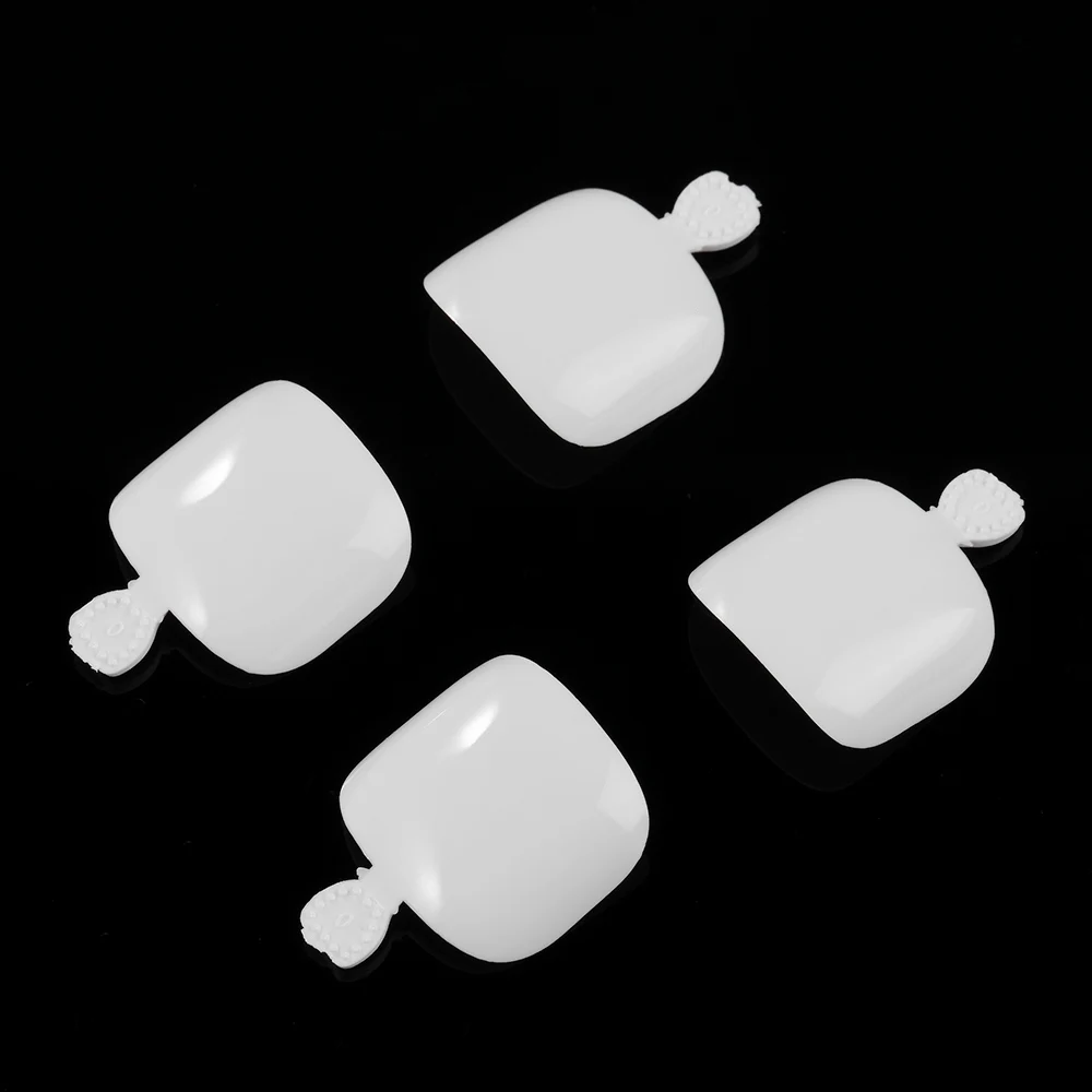 

500Pcs Fake Toenail Tips Set Nail Art Toe Decoration Full Cover False Toe Nail Tips for DIY Salon Foot Manicure Sticker Tools