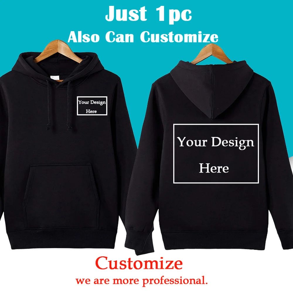 Men/Women Custom Hoodie Customize Logo Personalized Hoodie Free ...