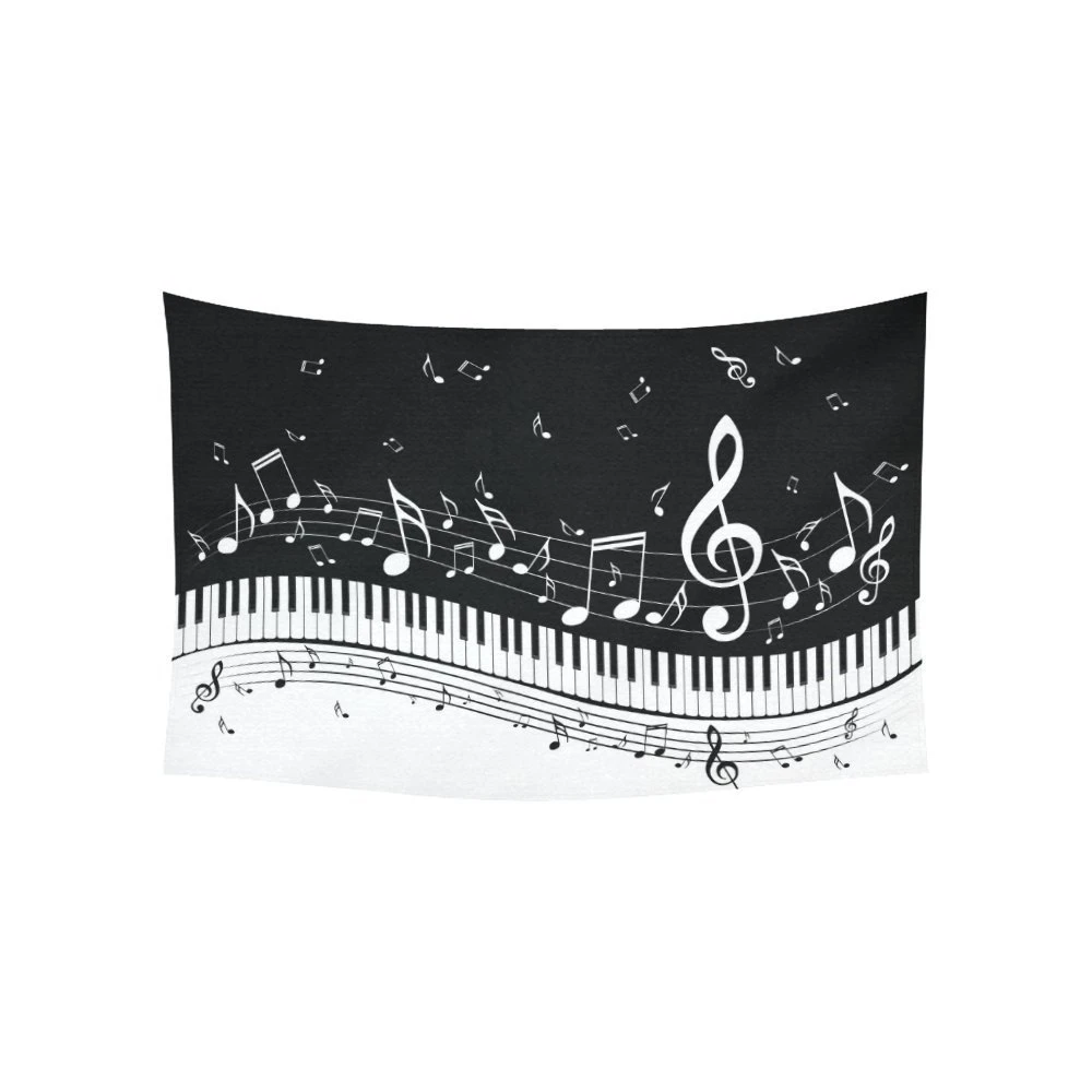 Abstract Home Decor Wall Art Piano Keys Music Notes Tapestry Wall Hanging Art Sets 60 X 40 Inches Tapestry Aliexpress