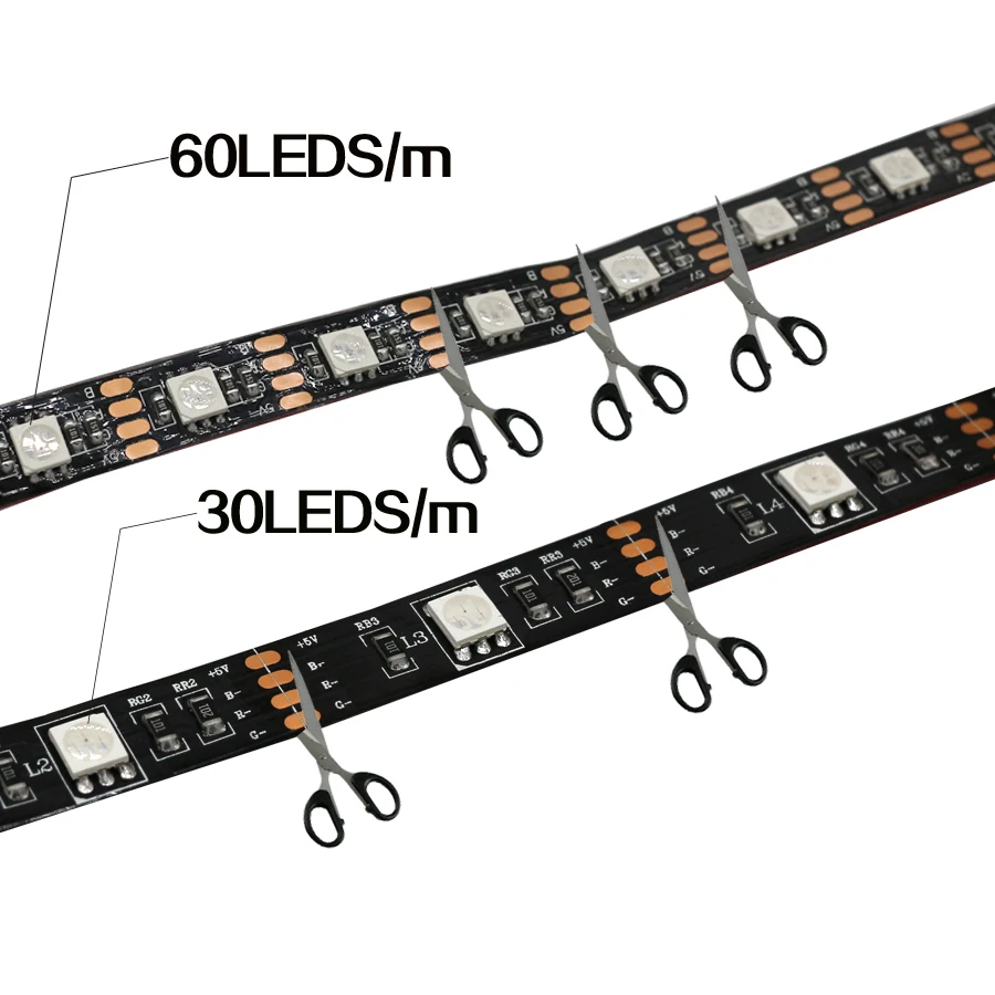 5050 LED luz USB retroiluminación TV RGB no-impermeable iluminación Fita de LED raya Iluminación para interior dormitorio decoración