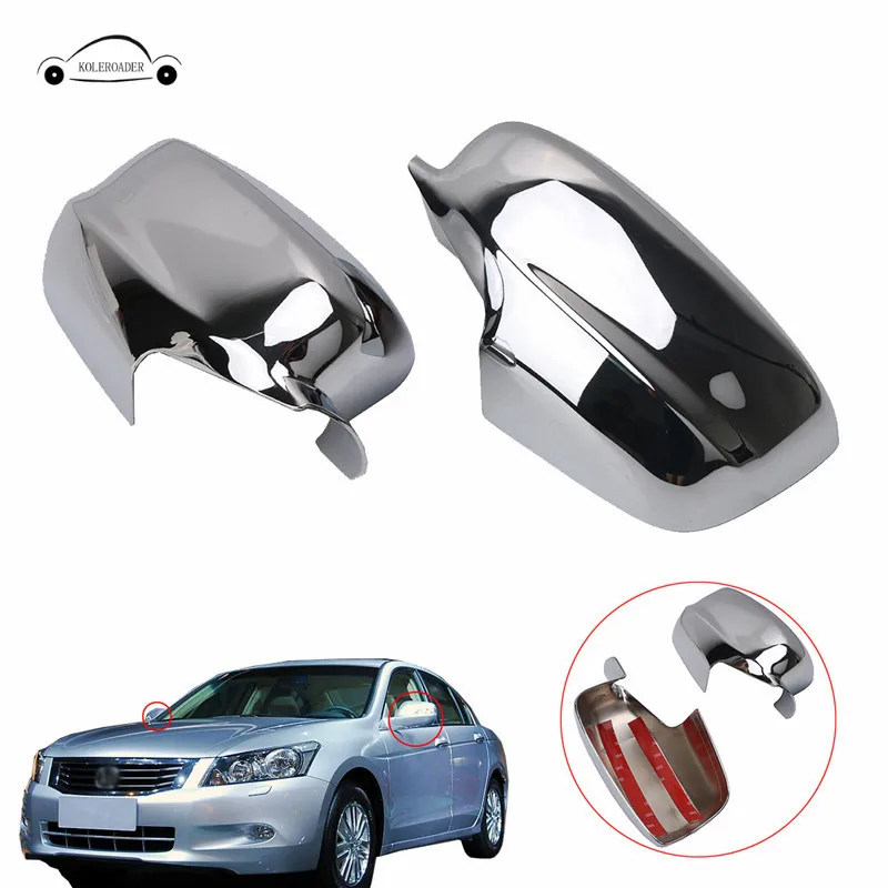 

KOLEROADER For Honda Accord Door Side Rearview Full Mirror Cover Overlays 2008 2009 2010 2011 2012 2013 Car Styling //