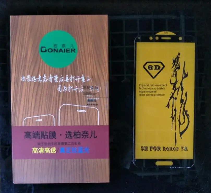 

Bonaier 9H Full Glue Tempered Glass For Huawei Honor 7A Pro Screen Protector Glass For Huawei Y6 2018 Protection 5.7inch