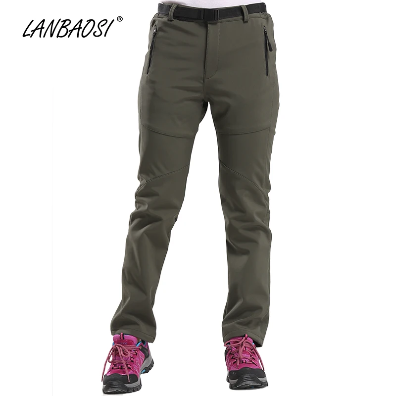LANBAOSI Pantalon de Randonn/ée Convertible Femme Pantalons Ext/érieure Imperm/éable