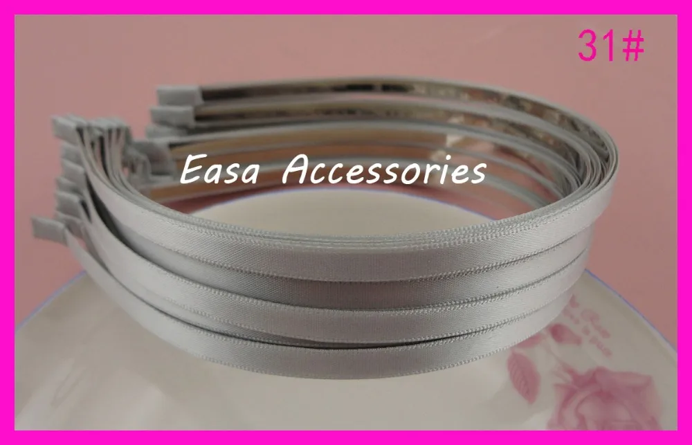50 шт. сатиновая лента для волос 5 мм|hair headband|metal hairheadband for hair |