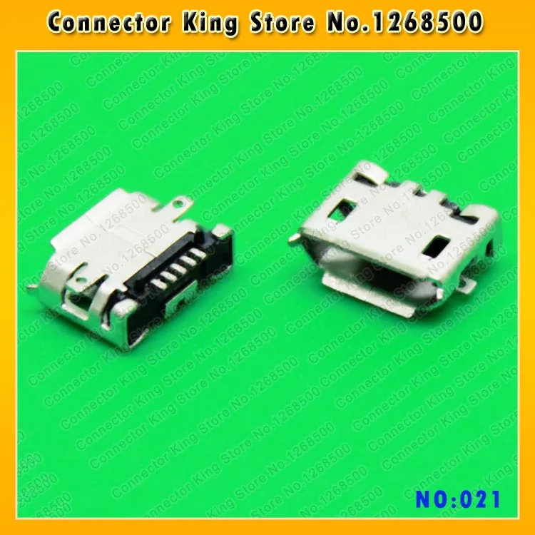 

50PCS/LOT, Micro 6.4 5P USB jack socket connector used for phone charging data port,SMT,With fixed foot,MC-021