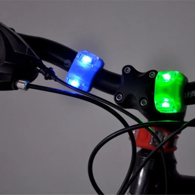 Excellent MUQGEW 2PCS Silicone Bike Bicycle Cycling Head Front Rear Wheel LED Flash Light Lamp New Arrival Bicycle Accessories Bike Lamp 5