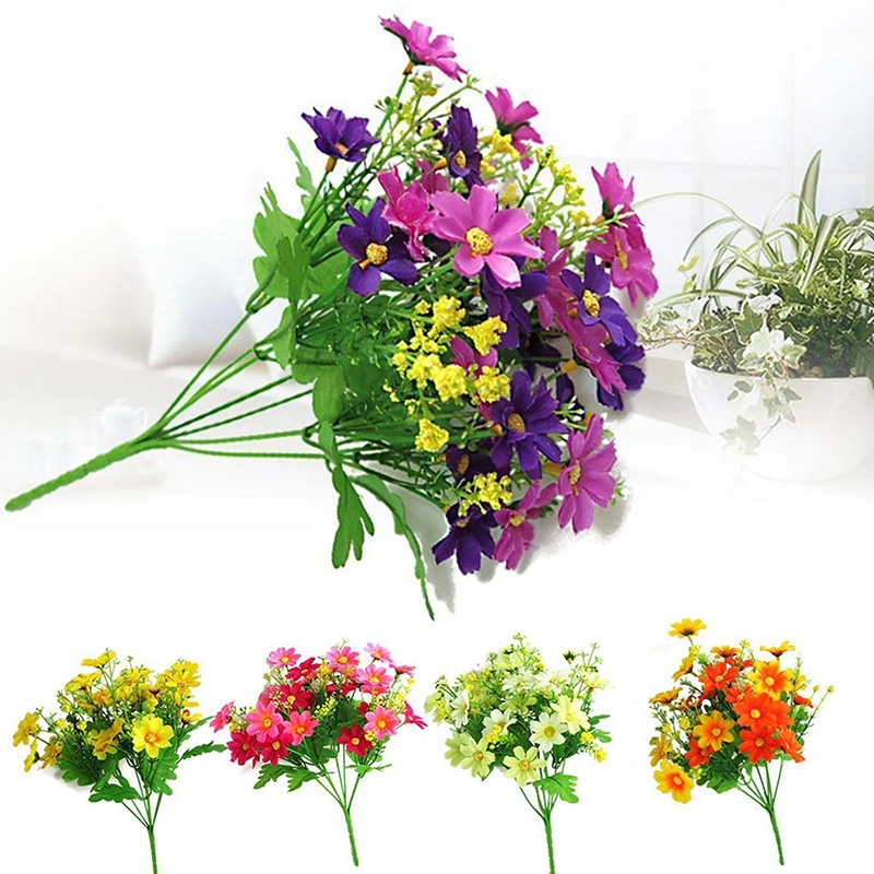 Mayitr Artificial Flowes A Bunch Chrysanthemum Beatiful Flowers For Wedding Home Decoration Party Supplies