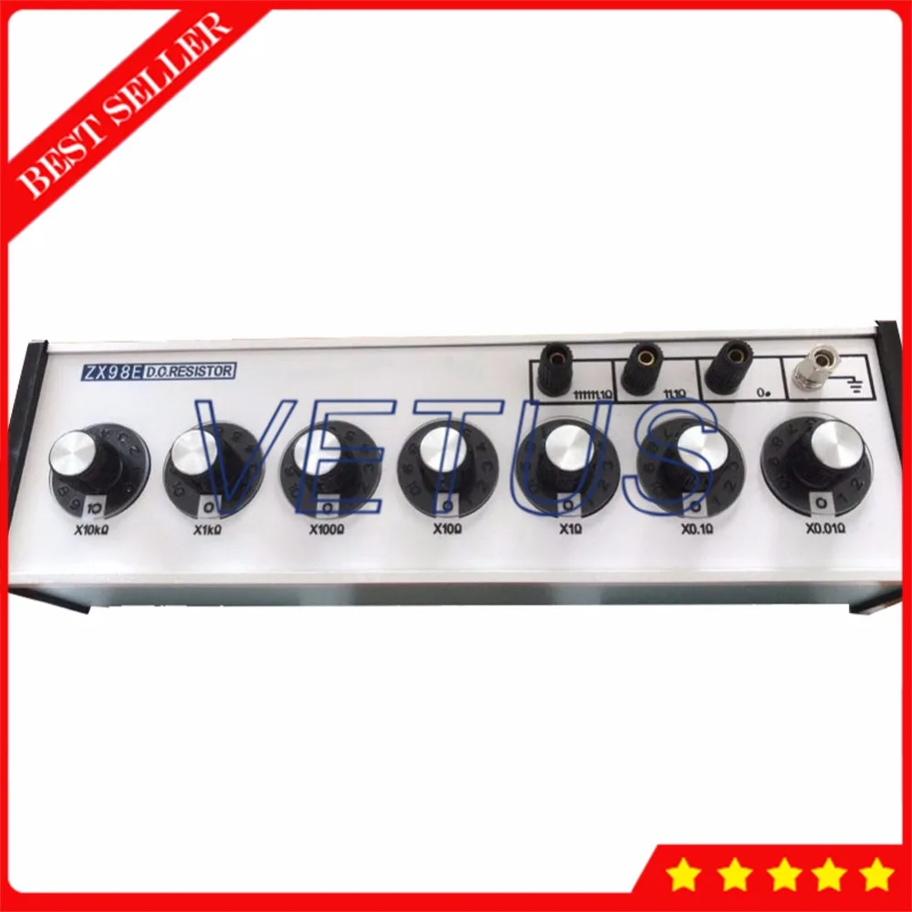 

ZX98E 7 Dials Resistor Decade Box with 0.01~111111.10 Megaohm Range Resistance Decade Box DC Bridges