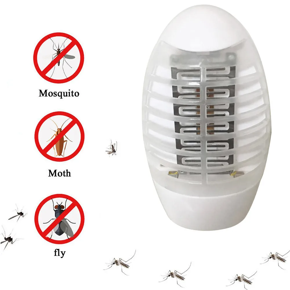 

LED Socket Electric Mosquito Fly Bug Insect Trap Killer Zapper Night Lamp Lights 13.5 x 8cm EU Plug Drop Shipping