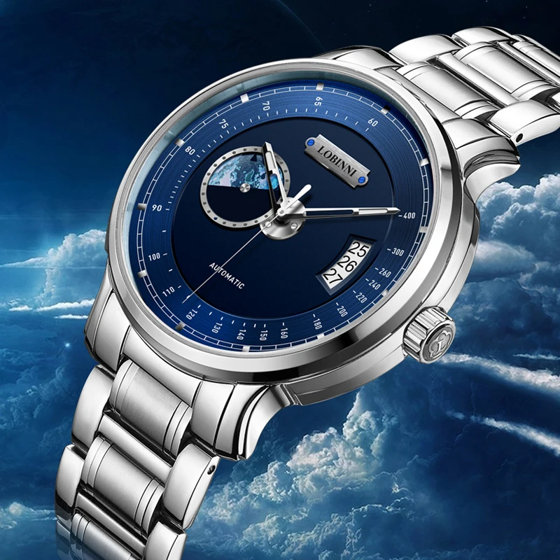 LOBINNI Watch Men Luxury Brand Men Watches Sapphire Tachymeter relogio Japan MIYOTA Automatic Mecha